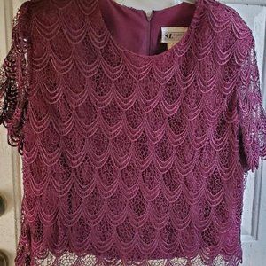 Women's 2 Piece Top And Skirt Set - Size 20W